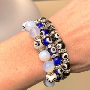 Evil eye 3 bracelet set 🧿